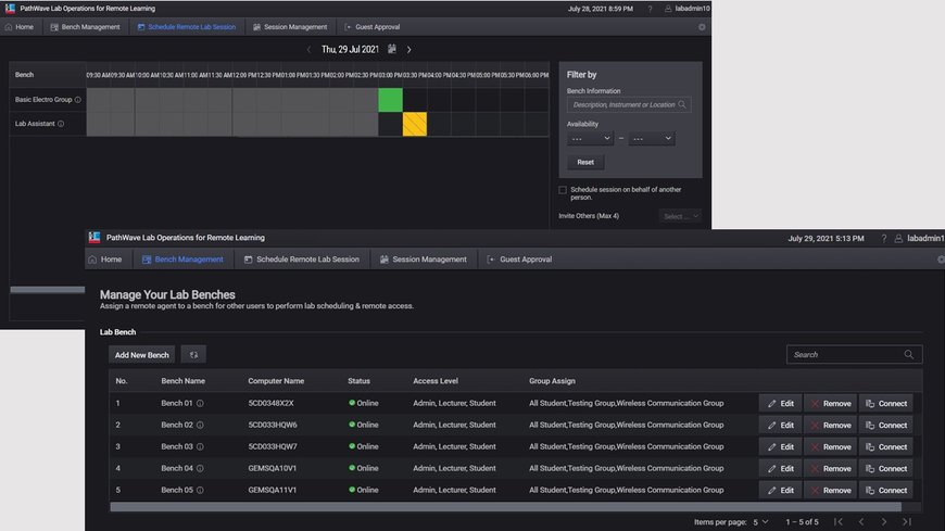 Keysight präsentiert industrietaugliche Remote-Access-Laborlösung für Online-Kurse